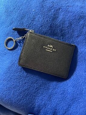 COACH Women's Crossgrain Mini ID Skinny Li/Black 57841-LIBLK